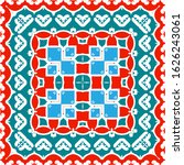 ethnic ceramic tile in mexican... | Shutterstock .eps vector #1626243061