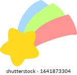 flat colored simple and cute... | Shutterstock .eps vector #1641873304