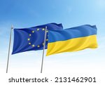 Flag Of European Union And...