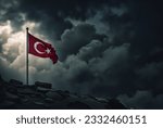 Small photo of Turk bayragi. Translation Turkey Flag