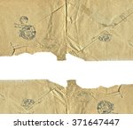 the texture of the old envelopes | Shutterstock . vector #371647447