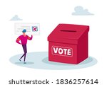 vote  election and social poll... | Shutterstock .eps vector #1836257614