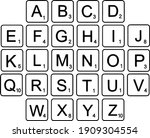 Scrabble Letter Font Tiles...