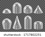 glass domes. realistic... | Shutterstock .eps vector #1717802251