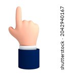 vector cartoon hand with finger ... | Shutterstock .eps vector #2042940167