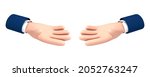 vector cartoon two outstretched ... | Shutterstock .eps vector #2052763247