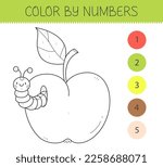 color by numbers coloring book...