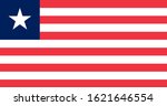 copy of the flag of liberia | Shutterstock .eps vector #1621646554