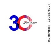 30 year anniversary vector... | Shutterstock .eps vector #1903875724