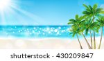 palm trees on the beach | Shutterstock .eps vector #430209847