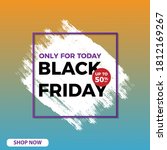 black friday sale banner for... | Shutterstock .eps vector #1812169267