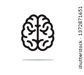brain vector icon | Shutterstock .eps vector #1372871651
