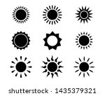 sun icon set vector illustration | Shutterstock .eps vector #1435379321
