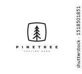 pine tree logo design template... | Shutterstock .eps vector #1518501851