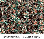 tropical pattern with dark... | Shutterstock .eps vector #1968554047