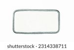 White rectangular patch with...