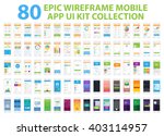 epic wireframe mobile app ui... | Shutterstock .eps vector #403114957