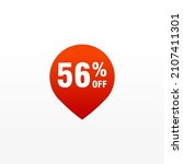 56 discount  sales vector... | Shutterstock .eps vector #2107411301