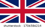 Flag of United Kingdom. Vector