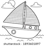 cute and funny coloring page of ... | Shutterstock .eps vector #1893601897