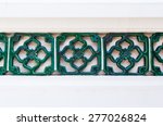 green ceramics wall tile... | Shutterstock . vector #277026824