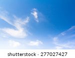 blue sky with white fluffy... | Shutterstock . vector #277027427
