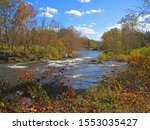 Brodhead Creek, in the fall, is a 21.9-mile-long tributary of the Delaware River in the Poconos of eastern Pennsylvania in the United States.