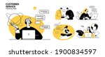 customer service concept... | Shutterstock .eps vector #1900834597