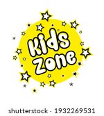 kids zone sign on white... | Shutterstock .eps vector #1932269531