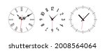 Wall Clock On White Background