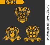 logo for fitness and gym.... | Shutterstock .eps vector #395068147