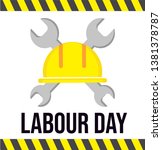 1 may   labour day. vector... | Shutterstock .eps vector #1381378787