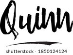 quinn female name brush... | Shutterstock .eps vector #1850124124