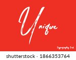 unique typography text on red... | Shutterstock .eps vector #1866353764