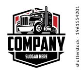 semi truck company logo. 18... | Shutterstock .eps vector #1961554201