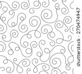 monochrome seamless pattern... | Shutterstock .eps vector #270474947