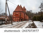 Small photo of Kircha Arnau (St. Katharine's Church). On the territory of the convent of St. Catherine. Village of Rodniki (formerly Arnau), Kaliningrad region. Russia