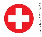 medical white cross symbol in a ... | Shutterstock .eps vector #1692426394