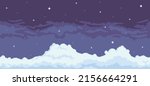 pixel art night sky background... | Shutterstock .eps vector #2156664291