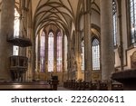Small photo of Munster, Germany – August 2022 – Architectural detail of St Lambert's Church (German: St. Lamberti), a Roman Catholic church building dedicated to Lambert of Maastricht.