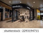 Small photo of Gothenburg, Sweden - April 22 2023: Exterior of Newbie store at Nordstan.