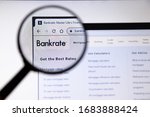 Small photo of Los Angeles, California, USA - 19 December 2019: Bankrate website page. Bankrate.com logo on display screen close-up, Illustrative Editorial.