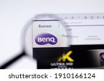 Small photo of Saint Petersburg, Russia - 28 January 2021: Benq website page with logo close-up, Illustrative Editorial