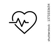 heartbeat icon vector... | Shutterstock .eps vector #1373333654