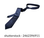 Dark blue necktie isolated on...