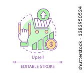 upsell concept icon. sale... | Shutterstock .eps vector #1383950534