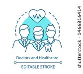 healthcare workers concept icon.... | Shutterstock .eps vector #1466816414