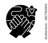 tolerance black glyph icon.... | Shutterstock .eps vector #1827463841