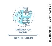 distribution model blue concept ... | Shutterstock .eps vector #2069710514