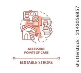 accessible points of care... | Shutterstock .eps vector #2143056857